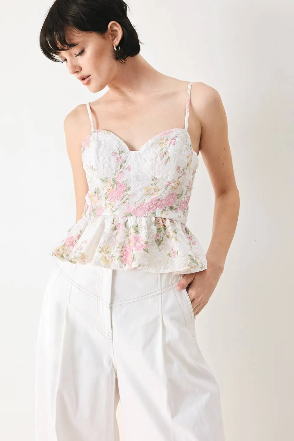 Garden Stay Woven Bustier Top sold by Zulily product image thumbnail 4