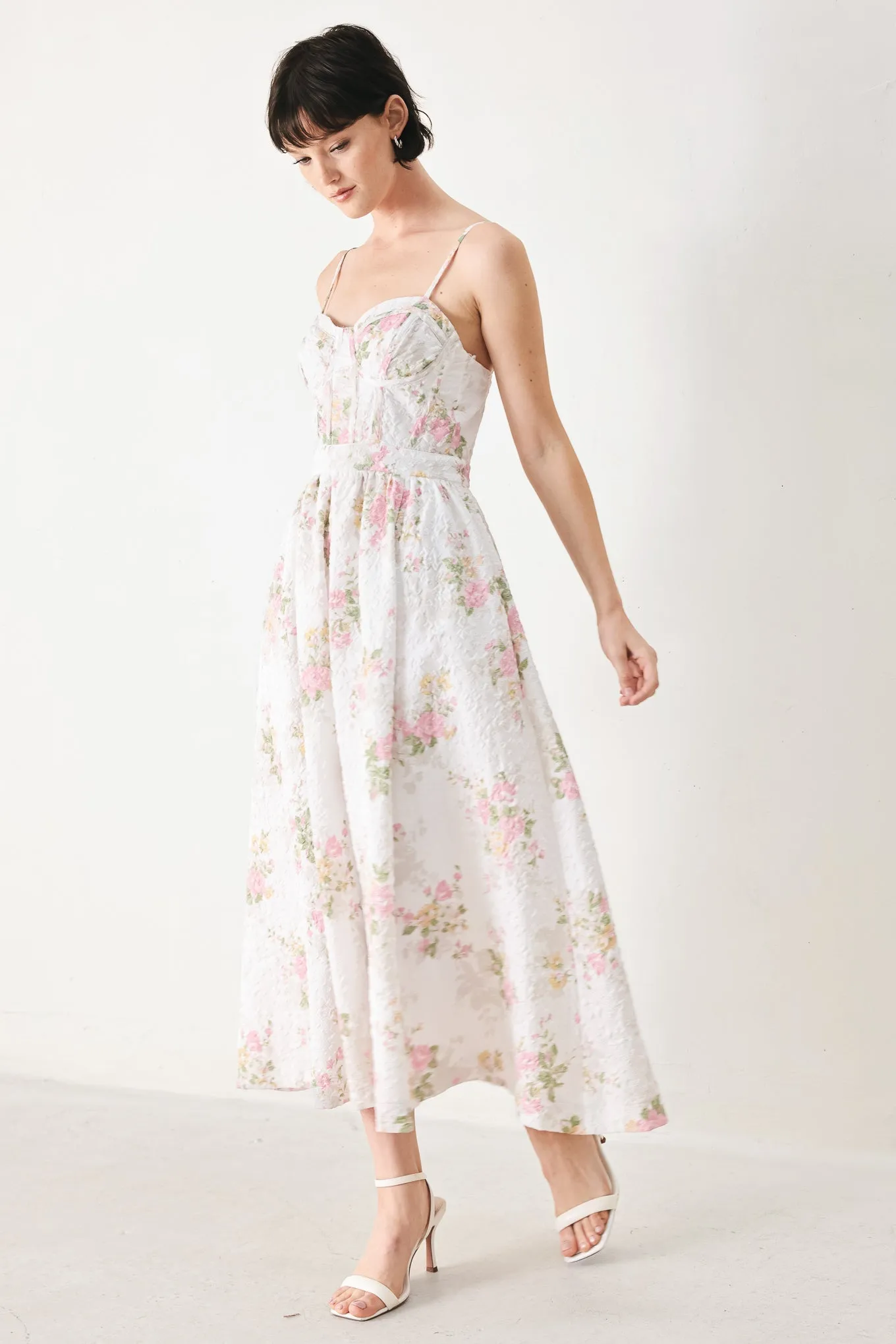 Pastel Romance Woven Midi Dress sold by Zulily product image thumbnail 3