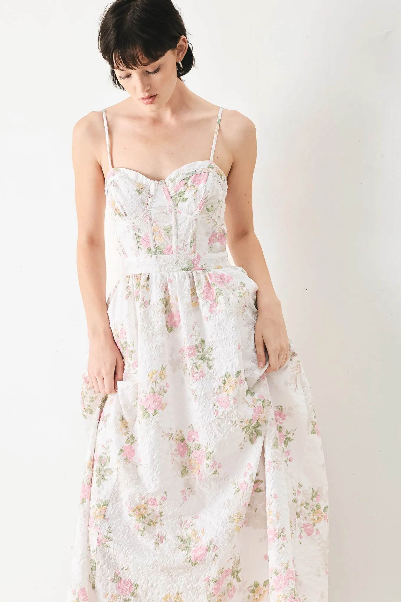 Pastel Romance Woven Midi Dress sold by Zulily product image thumbnail 5