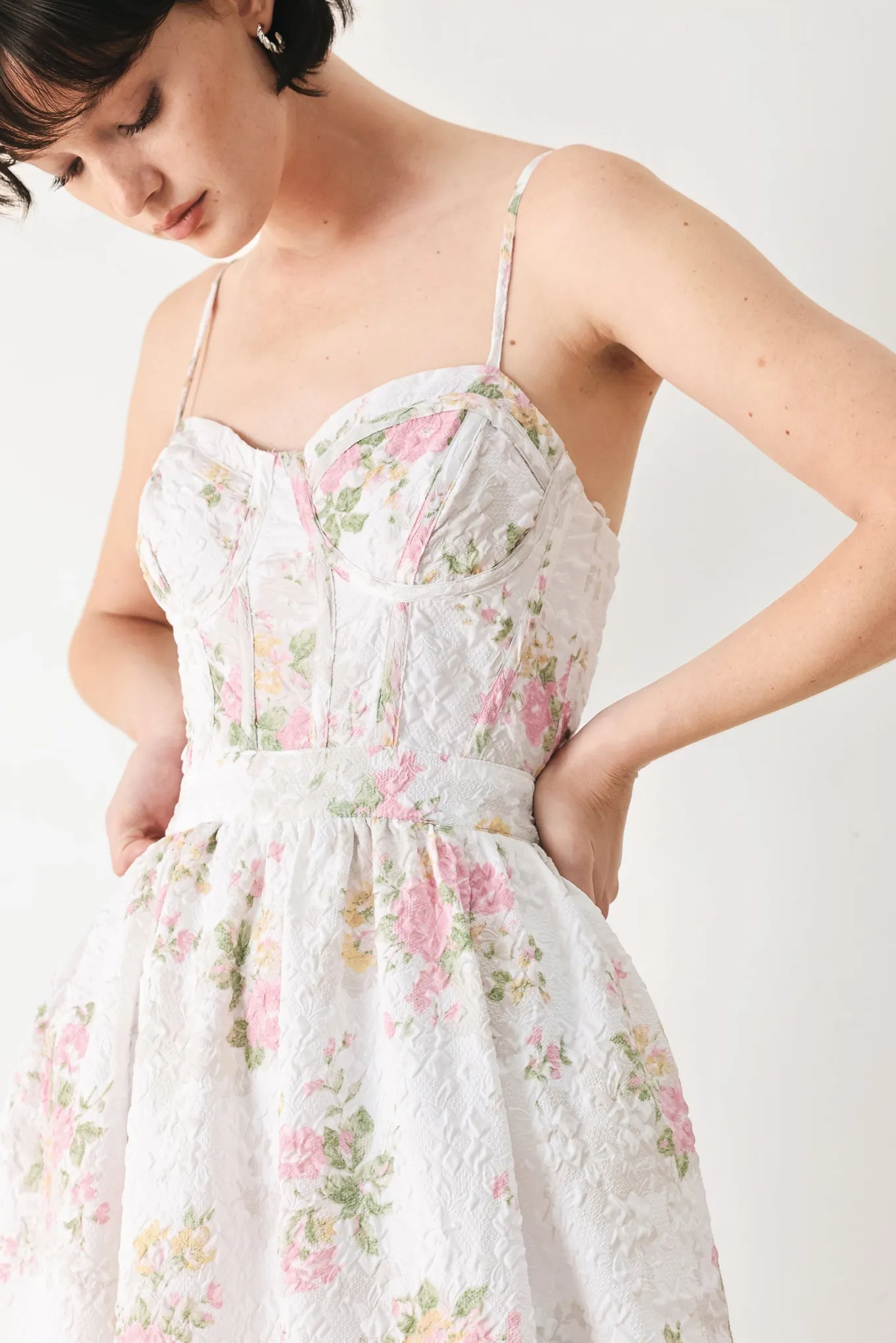 Pastel Romance Woven Midi Dress sold by Zulily product image thumbnail 2