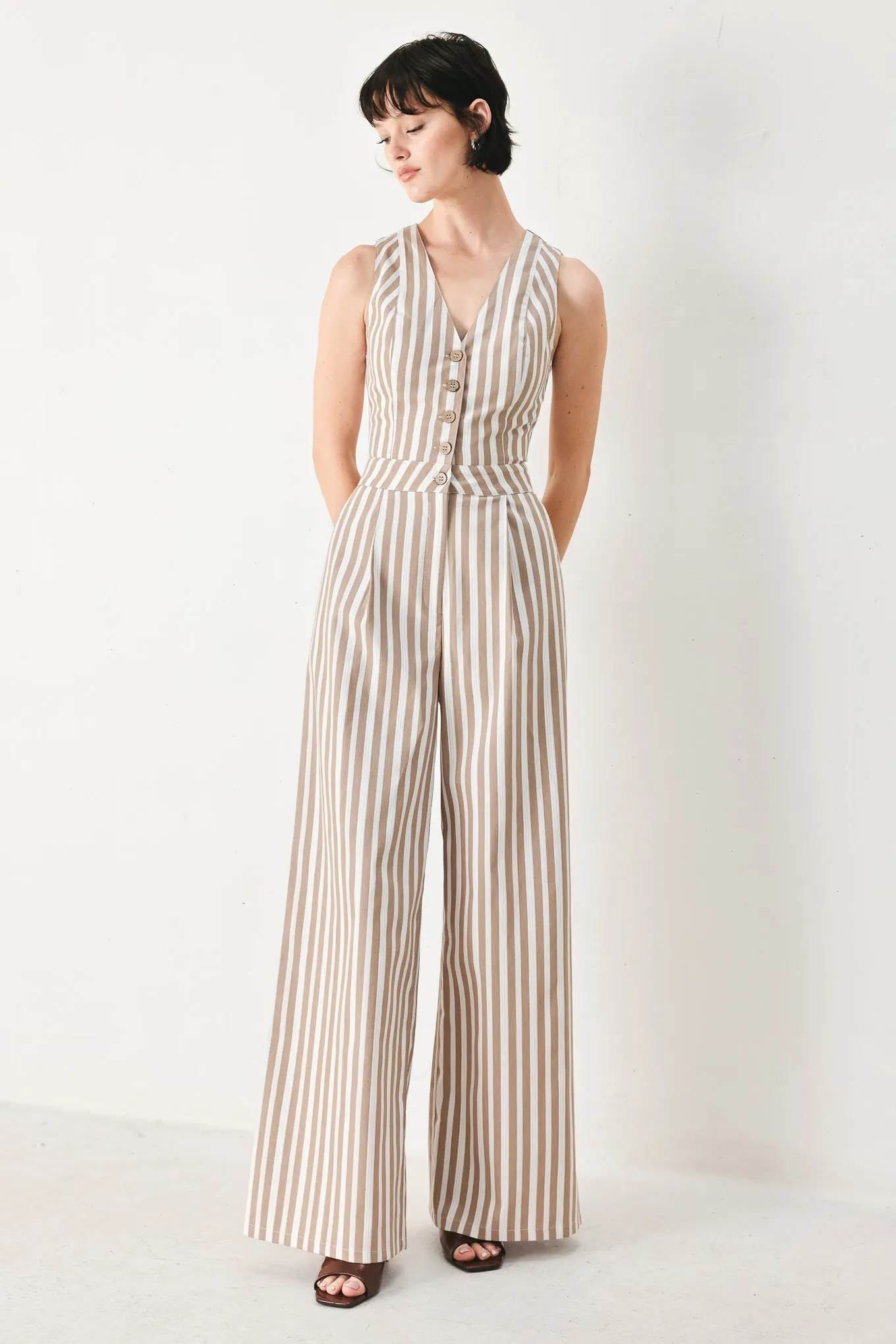Natural Rhythm Woven Jumpsuit sold by Zulily product image thumbnail 3