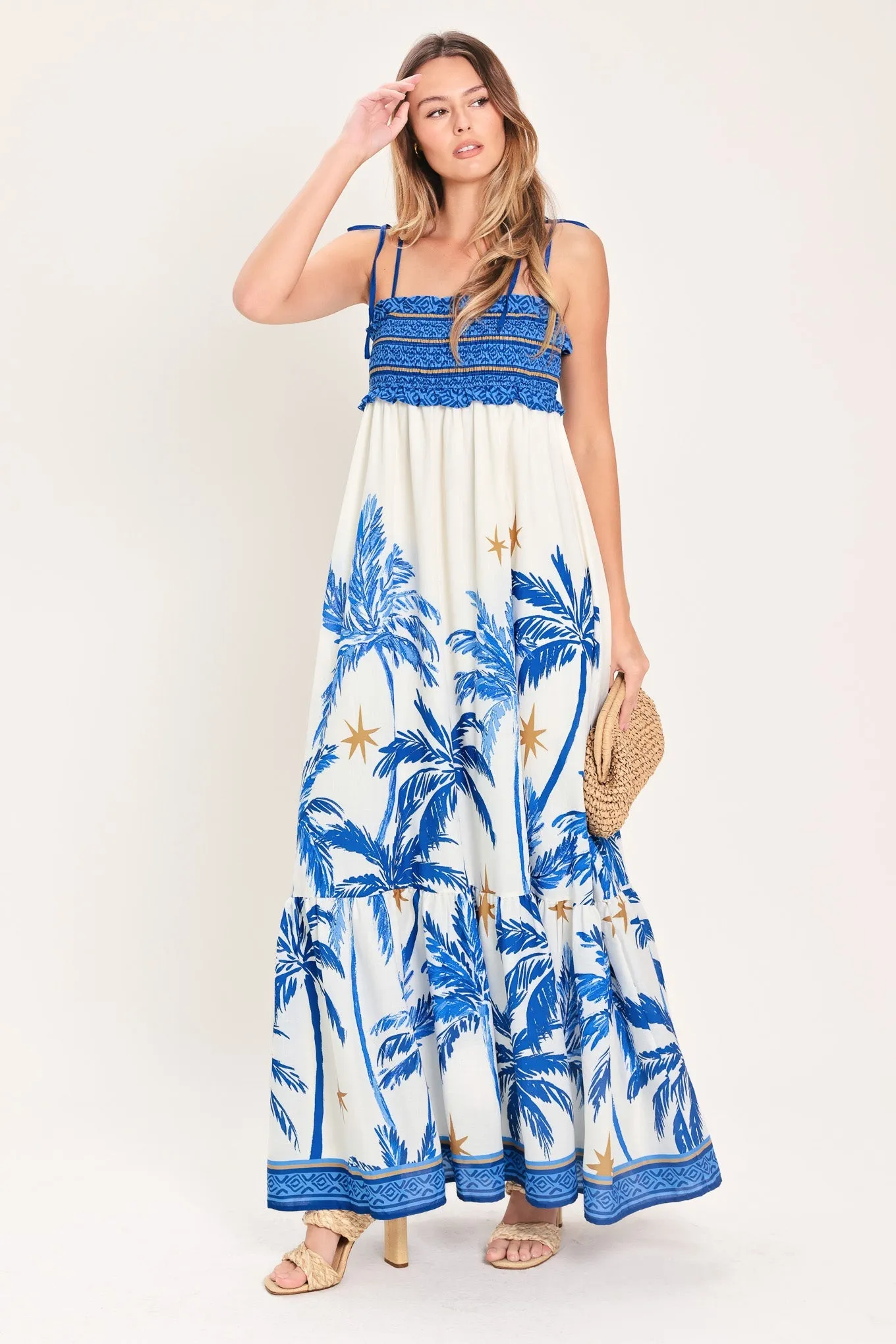 Palm Escape Woven Maxi Dress sold by Zulily product image thumbnail 4