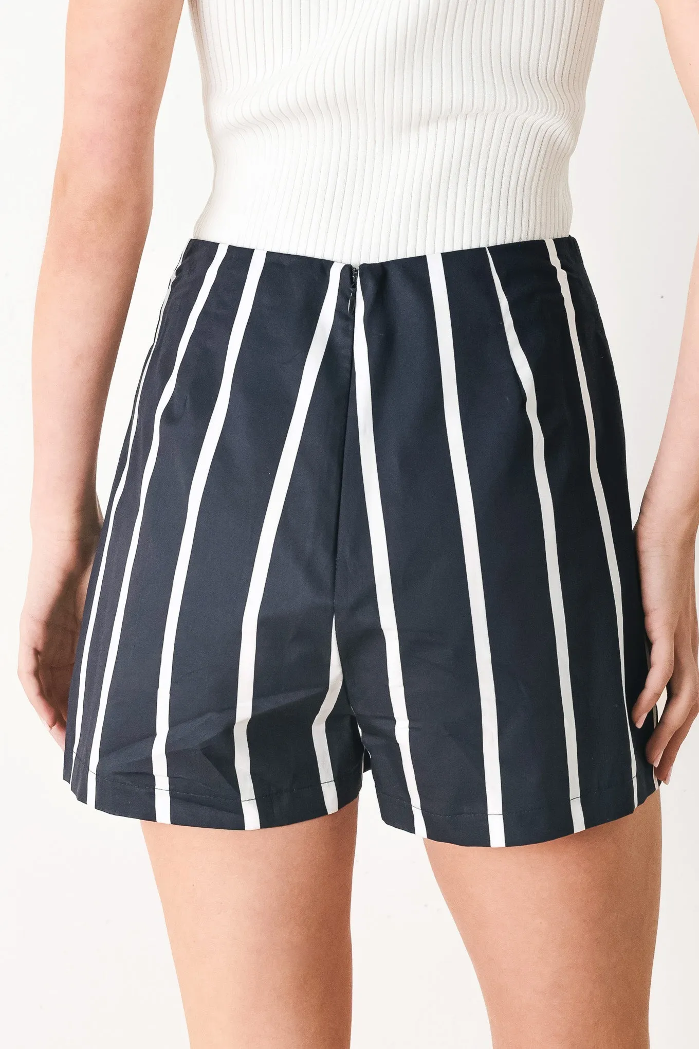 Dark Rhythm Stripe Woven Skort sold by Zulily product image thumbnail 2