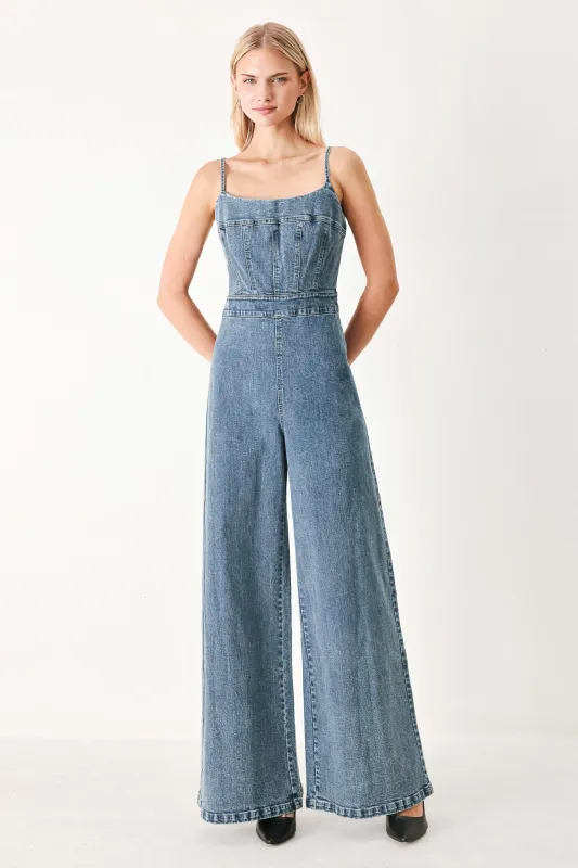 Rock Your Denim Jumpsuit made by Flying Tomato