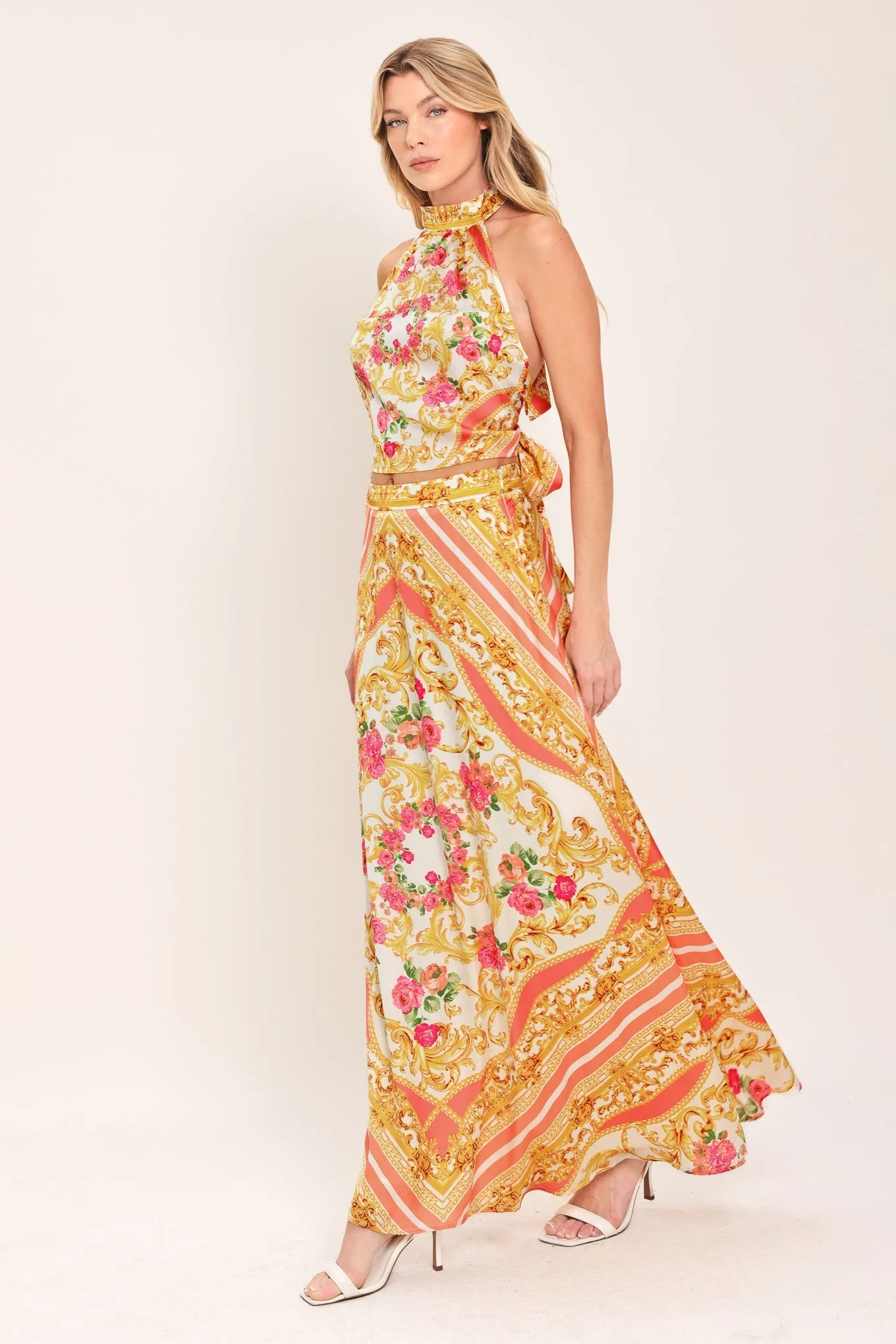 Luxe Love Story Woven Midi Circle Skirt sold by Zulily product image thumbnail 4