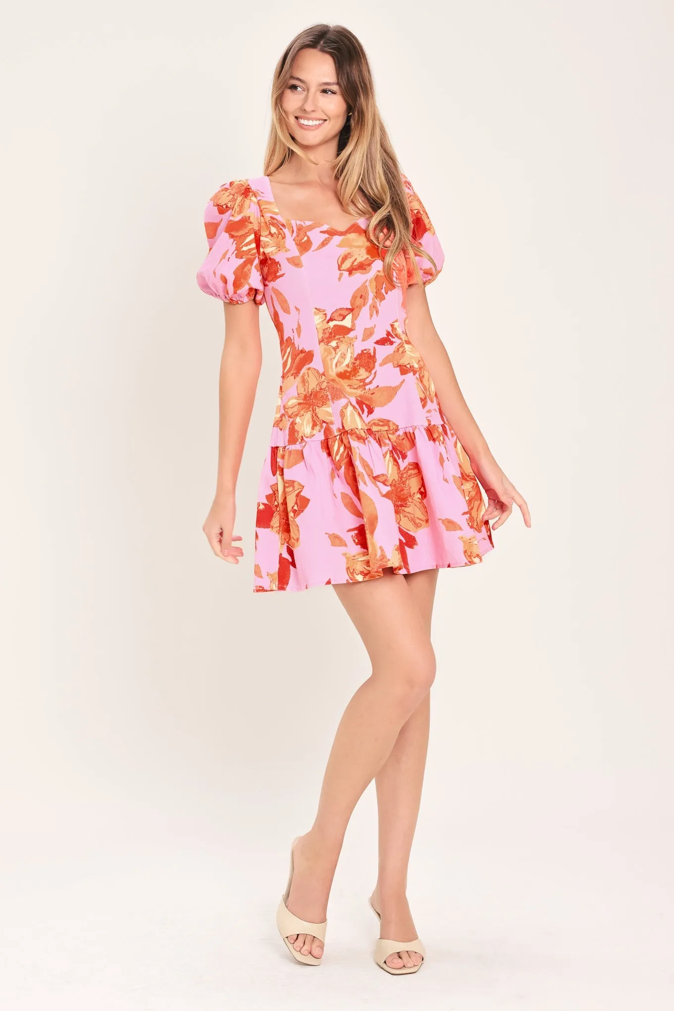 Pink Bloom Woven Mini Dress sold by Zulily product image thumbnail 5