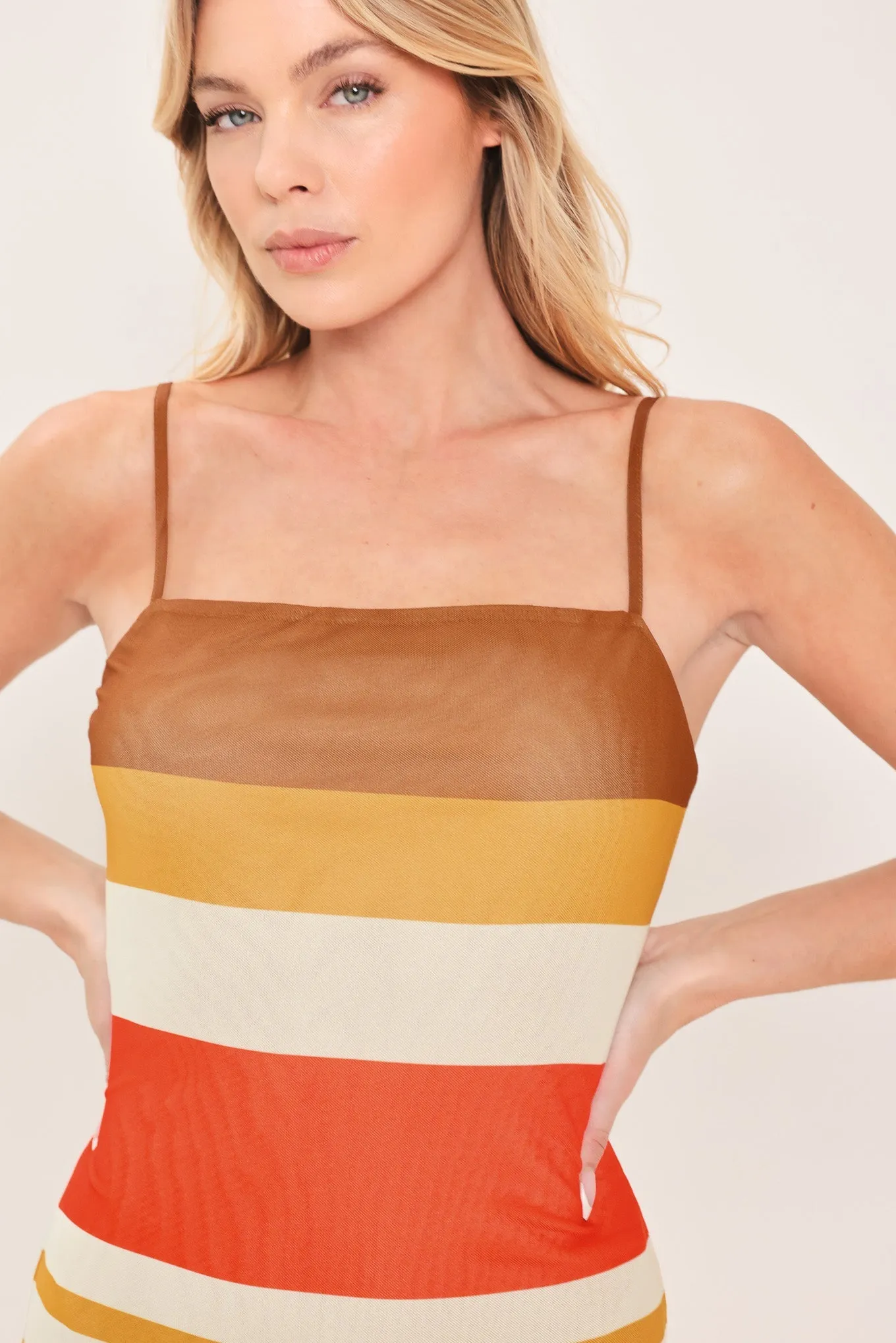 Heat Waves Power Mesh Midi Dress sold by Zulily product image thumbnail 2