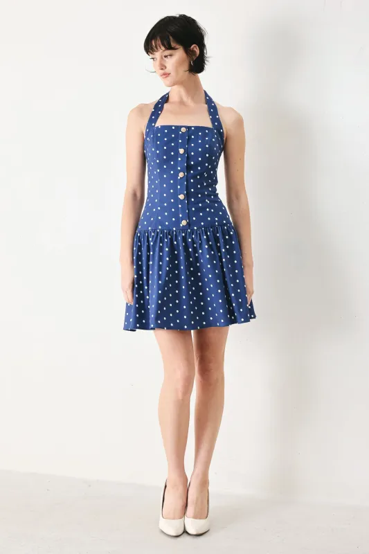 Dots & Dreams Woven Mini Dress made by Flying Tomato