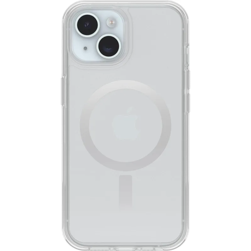 OtterBox iPhone 17e 16e 15 iPhone 14 and iPhone 13 Symmetry Series Clear Case (Clear) Snaps to MagSafe Ultra-Sleek Raised Edges Protect Camera & Screen made by OtterBox
