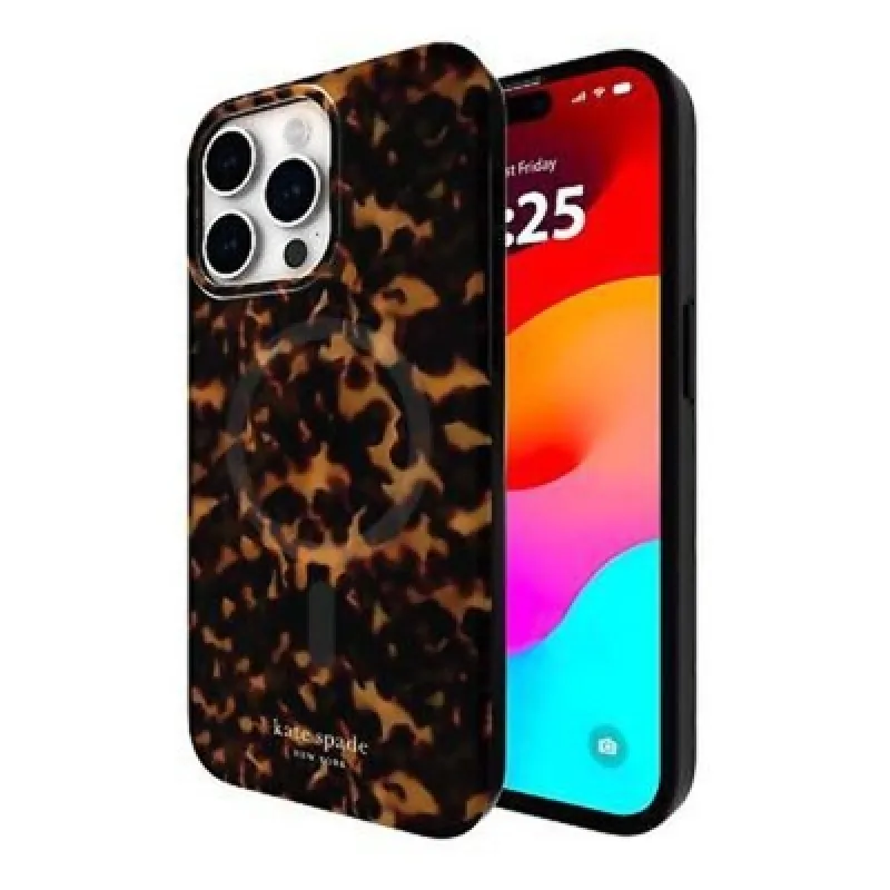 KATE SPADE NEW YORK IPHONE 15 PRO MAX CASE COMPATIBLE WITH MAGSAFE - TORTOISESHELL made by Kate Spade
