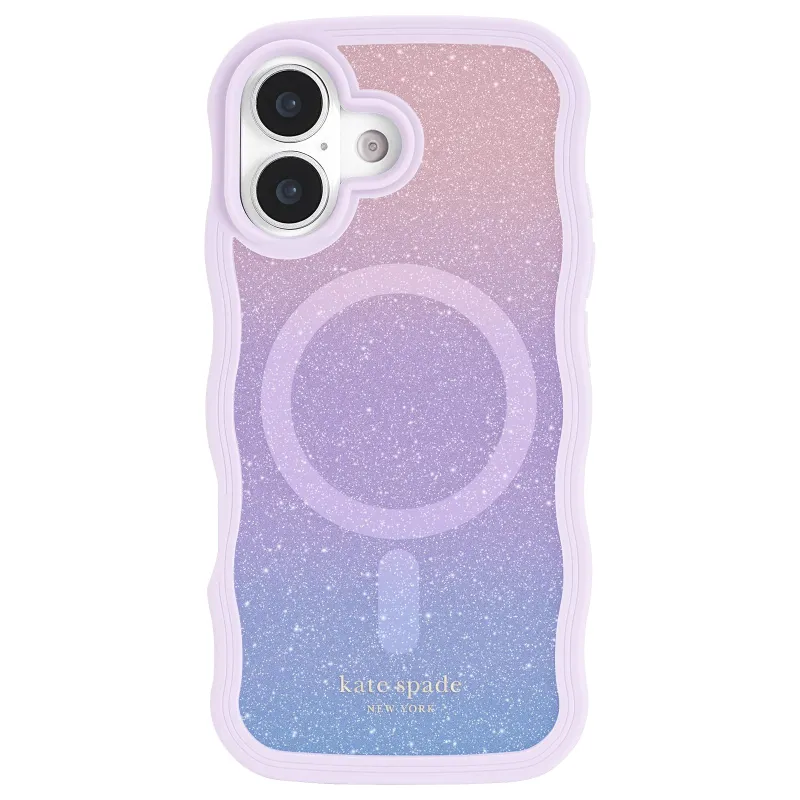 Kate Spade New York iPhone 17 Case - Compatible with MagSafe - Designer Phone Case - Opal Glitter made by Kate Spade