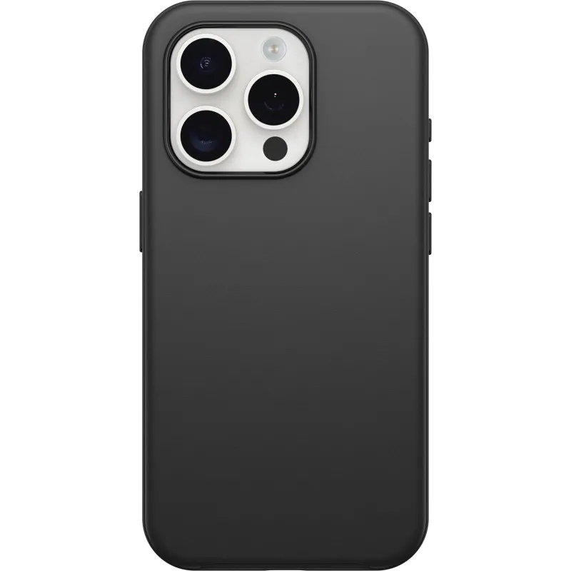 OtterBox iPhone 15 Pro (Only) Symmetry Series Case - Black Snaps to MagSafe Ultra-Sleek Raised Edges Protect Camera & Screen made by OtterBox