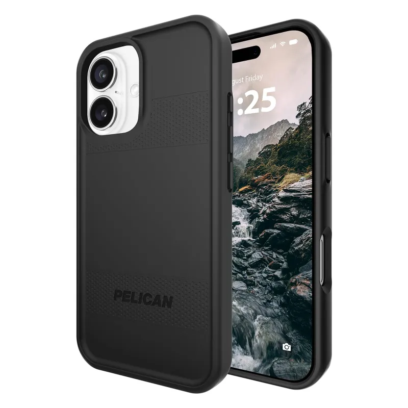Pelican Protector iPhone 16 Case [Compatible with MagSafe] Rugged Magnetic Phone Case with 16ft Military-Grade Drop Protection - Heavy Duty Phone Cover for iPhone 16 - Black made by Zulily