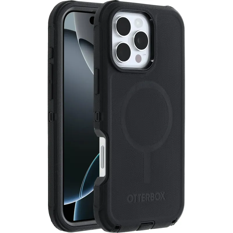 OtterBox iPhone 16 Pro Max Defender Series Case - Black (Single Unit Ships in polybag) made by OtterBox