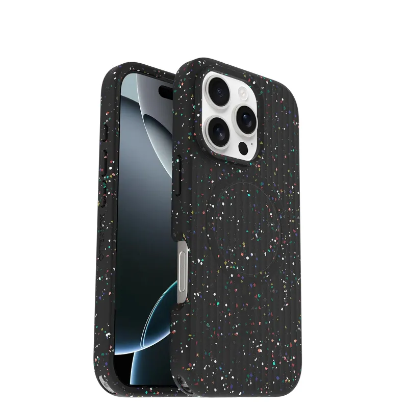 OtterBox Core Series for MagSafe for iPhone 16 Pro - Carnival Night Black Sleek Rubber Design Smooth Finish Camera Bumpers and Protective Screen Lip made by OtterBox