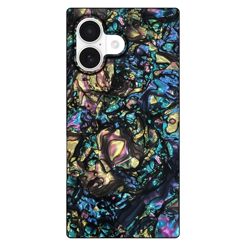 FLAUNT Official Square Protective Case - Compatible with iPhone 17 - Compatible with MagSafe & Wireless Charging - Drop-Tested & Shockproof - (Abalone Shell) made by Zulily