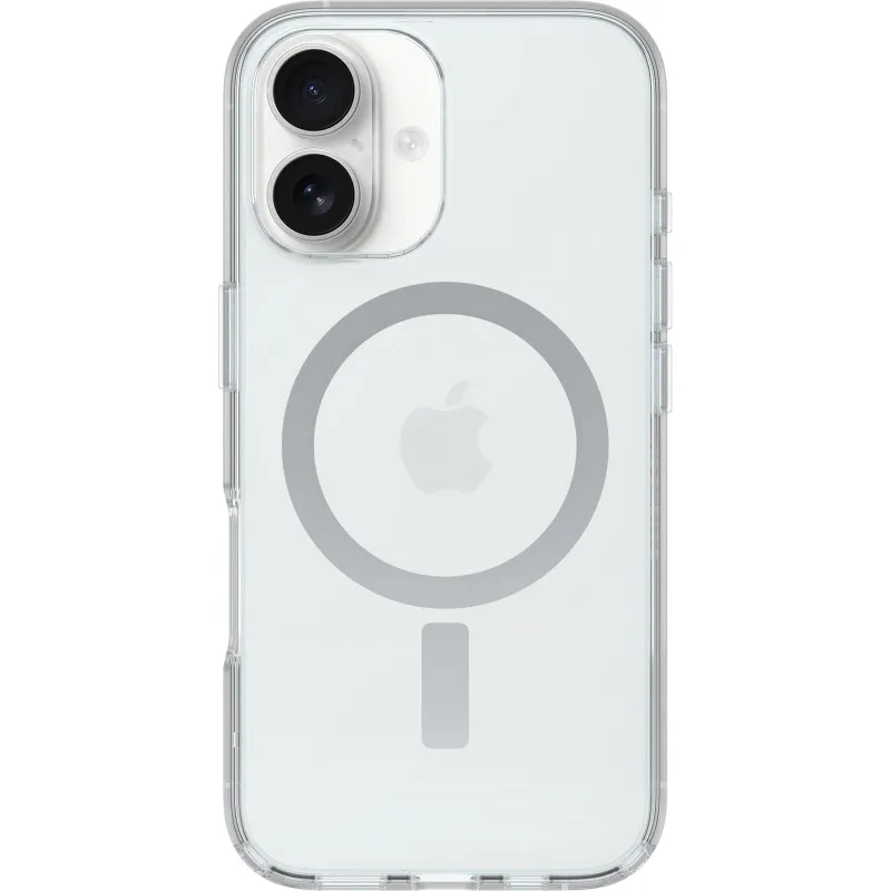 OtterBox iPhone 16 (Only) - Symmetry+ Series Clear Case - Clear - with Camera Control - Snaps to MagSafe - Ultra-Sleek - Raised Edges Protect Camera & Screen - Retail Packaging made by OtterBox