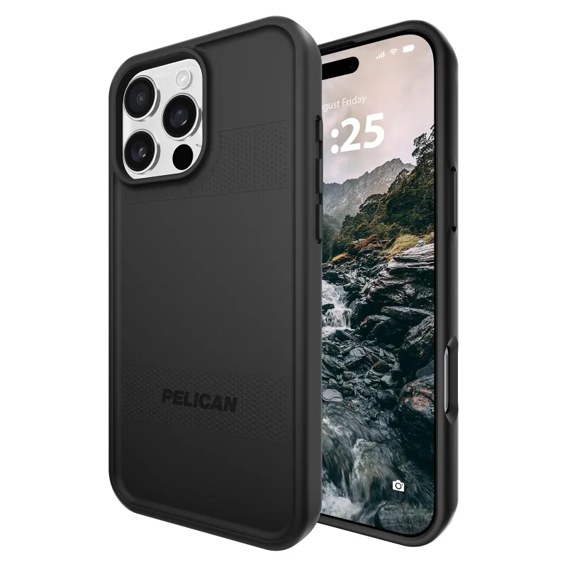 Pelican Protector iPhone 16 Pro Max Case [Compatible with MagSafe] Rugged Magnetic Phone Case with 16ft Military-Grade Drop Protection - Heavy Duty Phone Cover for iPhone 16 Pro Max - Black made by Zulily