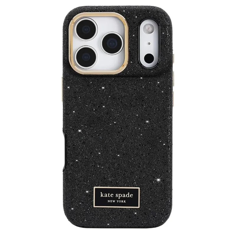 kate spade new york iPhone 17 Pro Case - Compatible with MagSafe - Designer Phone Case - Crystal Pave Nightfall made by Kate Spade