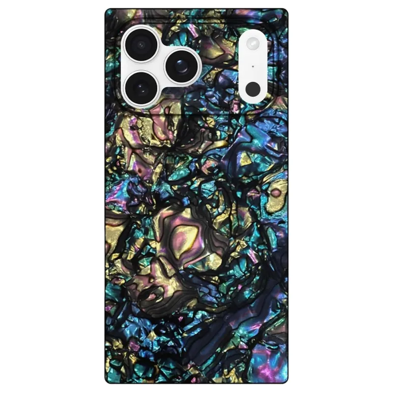 Flaunt Official Square Protective Case - Compatible with iPhone 17 Pro Max - Compatible with MagSafe & Wireless Charging - Drop-Tested & Shockproof - (Abalone Shell) made by Zulily