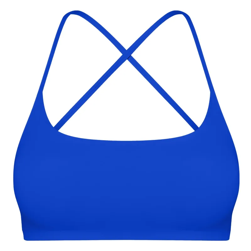 Women Cross Back Sport Bras Padded Strappy Crop Open Back Low Impact Bras Sexy Fitness Tank Tops with Removable Pads Thin Straps for Gym Yoga Workout made by Zulily