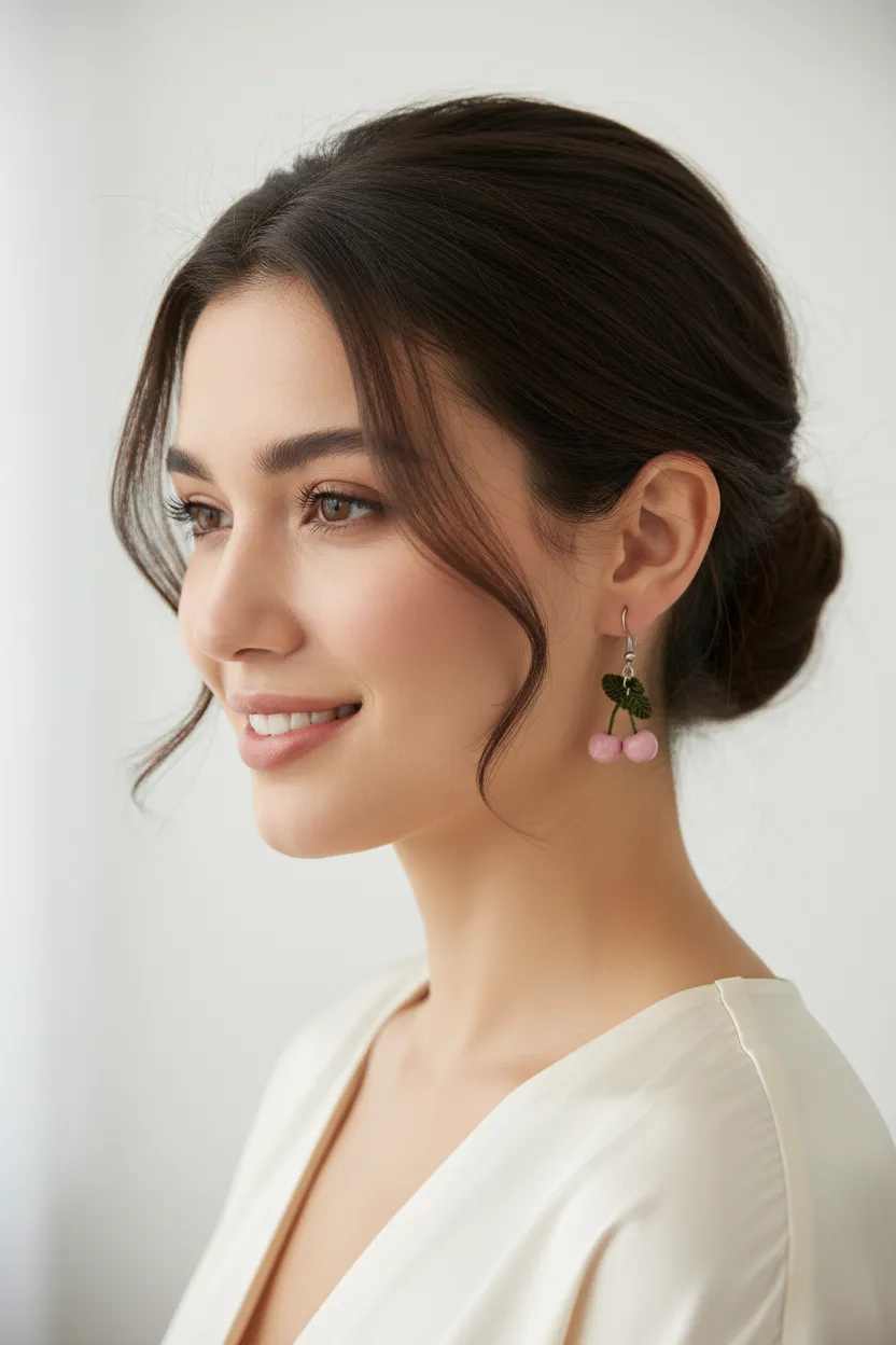 Women’s Handmade Gold-Plated Crochet Earrings – Boho Knit Design sold by Zulily product image thumbnail 3