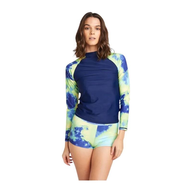 Marina West R5703 Tie-Dye Rash Guard Swimsuit Set made by Zulily