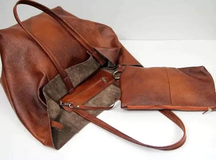 Chic Leather Tote Handbags sold by Zulily product image thumbnail 3