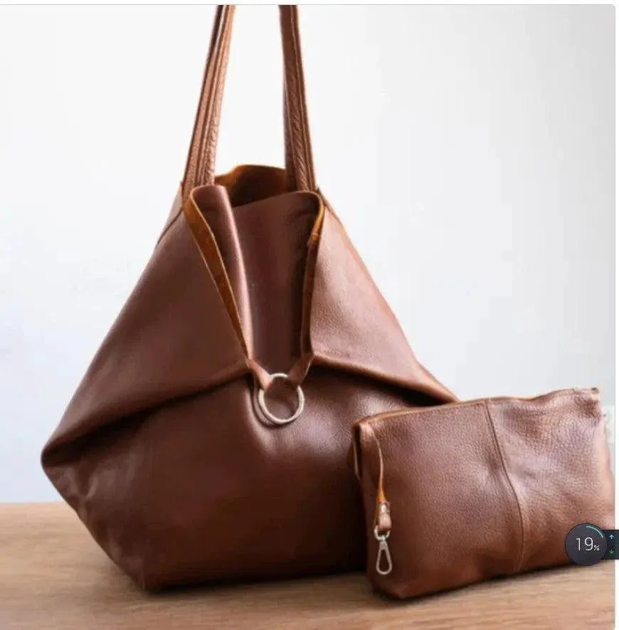 Chic Leather Tote Handbags sold by Zulily product image thumbnail 4