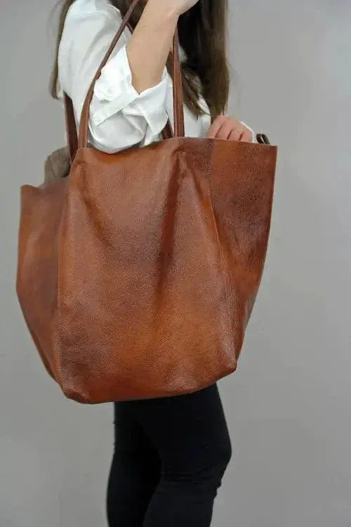 Chic Leather Tote Handbags sold by Zulily product image thumbnail 5