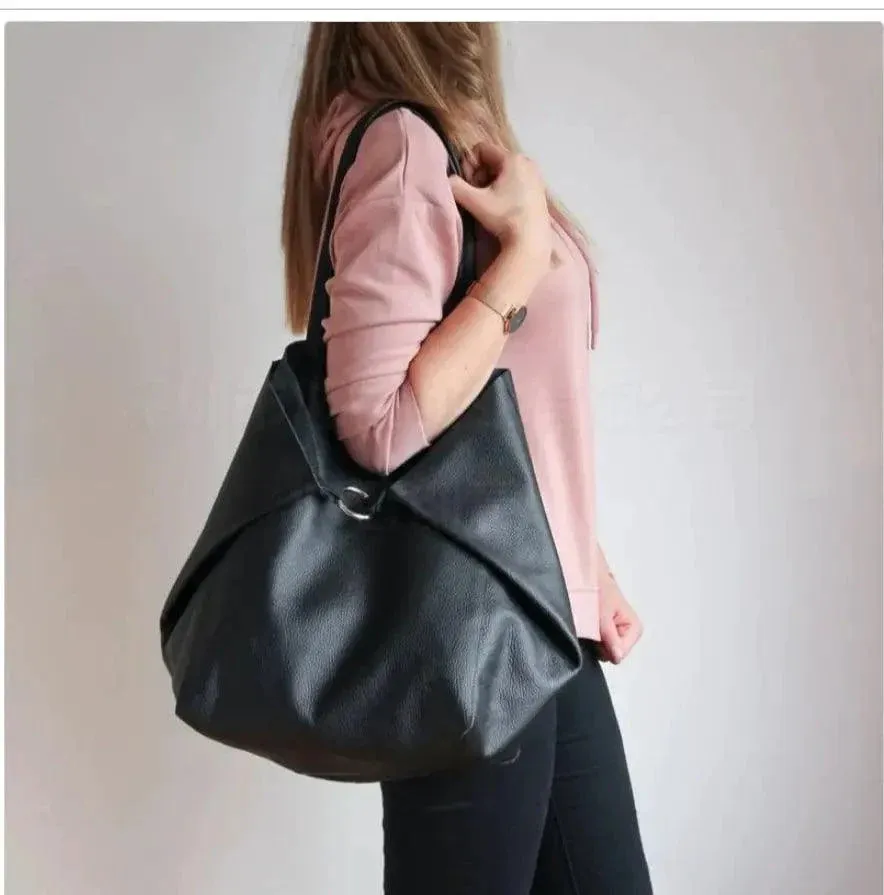 Chic Leather Tote Handbags sold by Zulily product image thumbnail 2