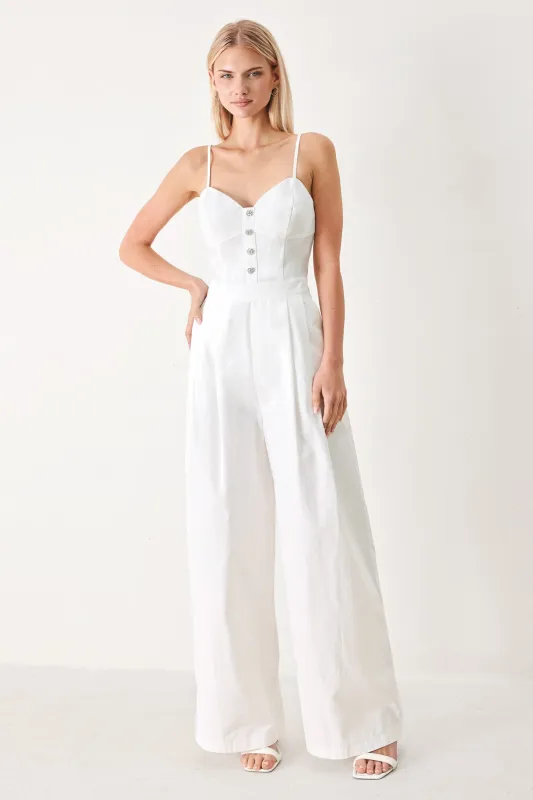 True Love Look Woven Jumpsuit made by Flying Tomato