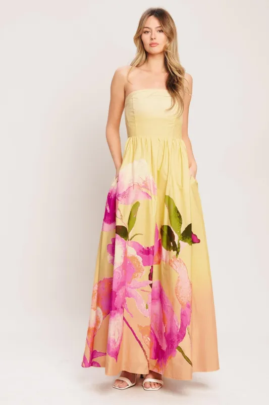 Dreamy Ombre Woven Maxi Dress made by Flying Tomato