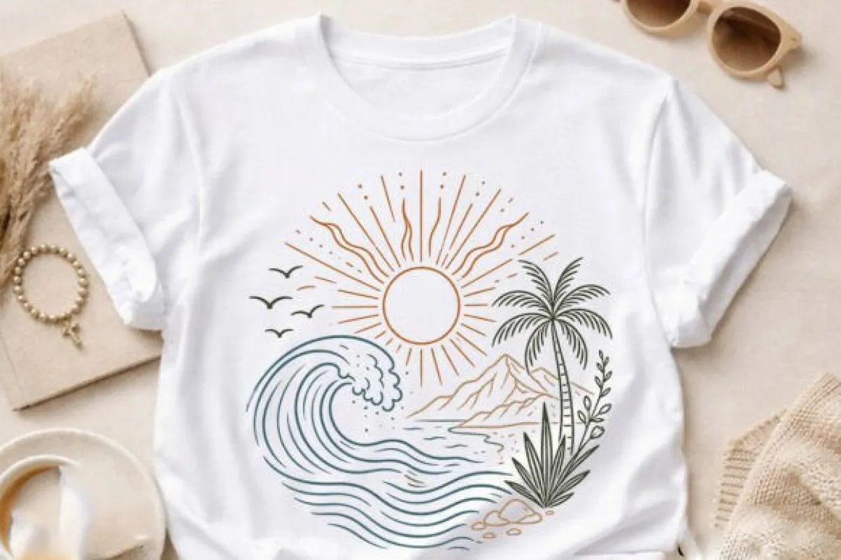 Wave Scene Graphic Tee made by Zulily