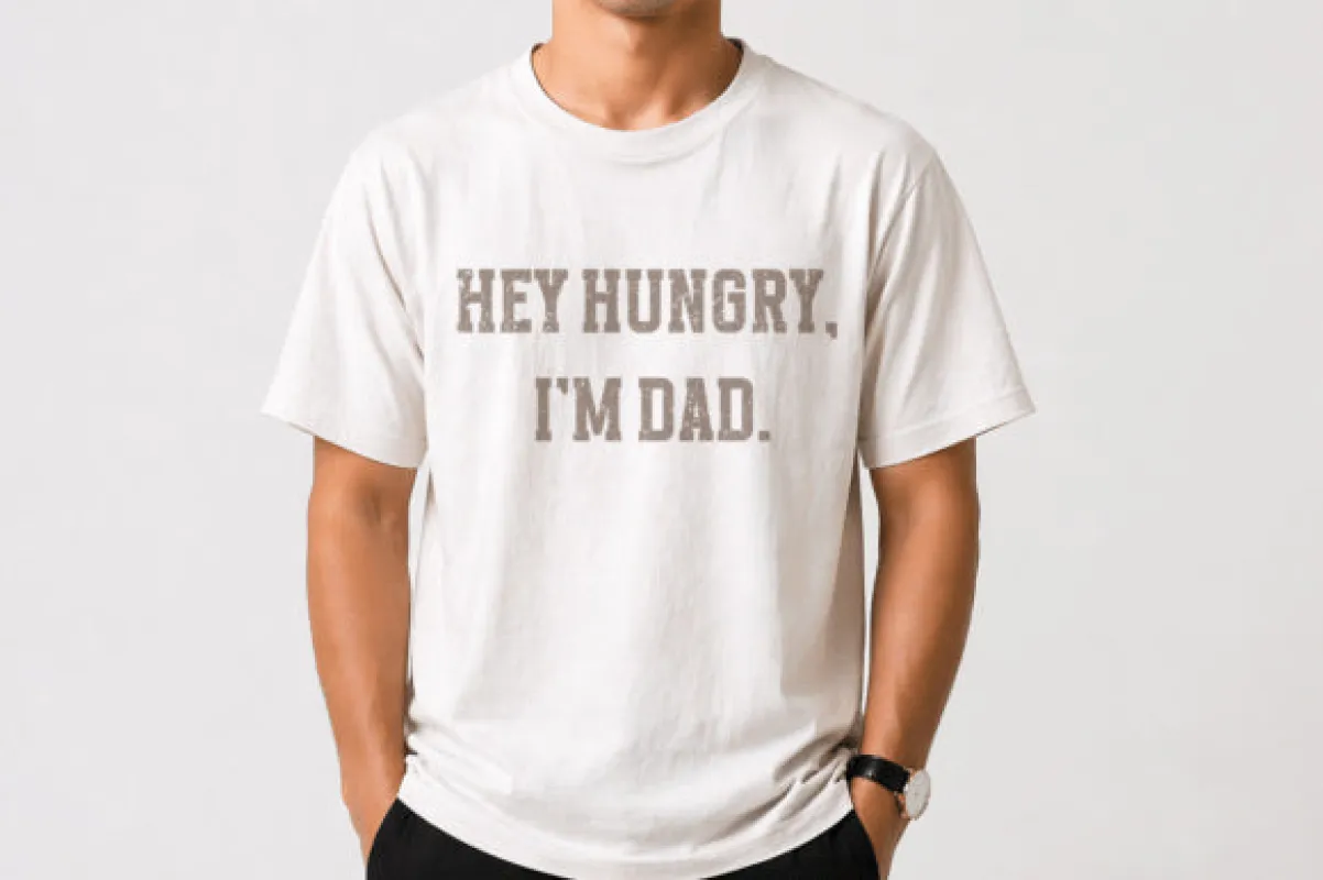Hey Hungry I'm Dad Graphic Tee made by Zulily