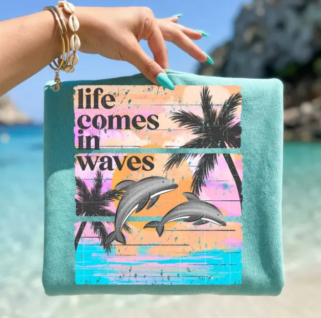 Life Comes in Waves Graphic Tee sold by Zulily