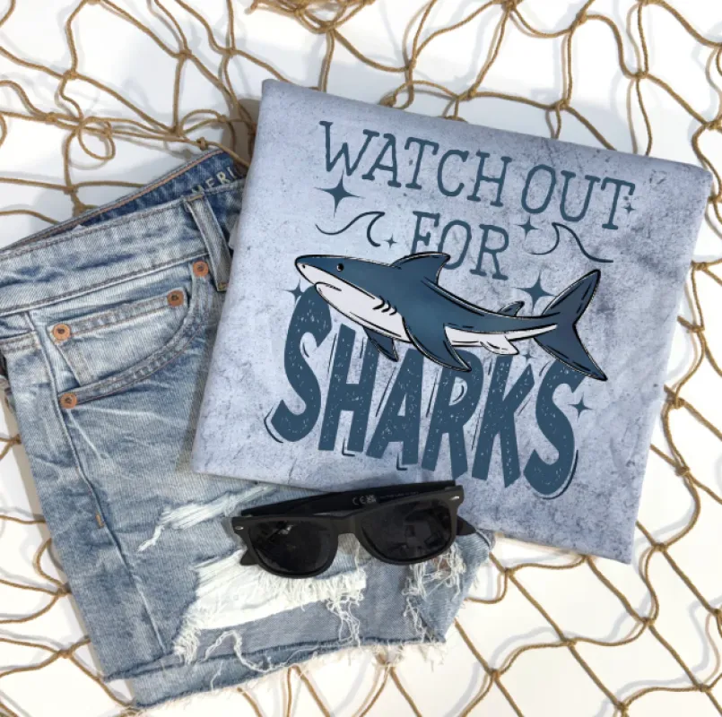 Watch Out for Sharks Graphic Tee made by Zulily