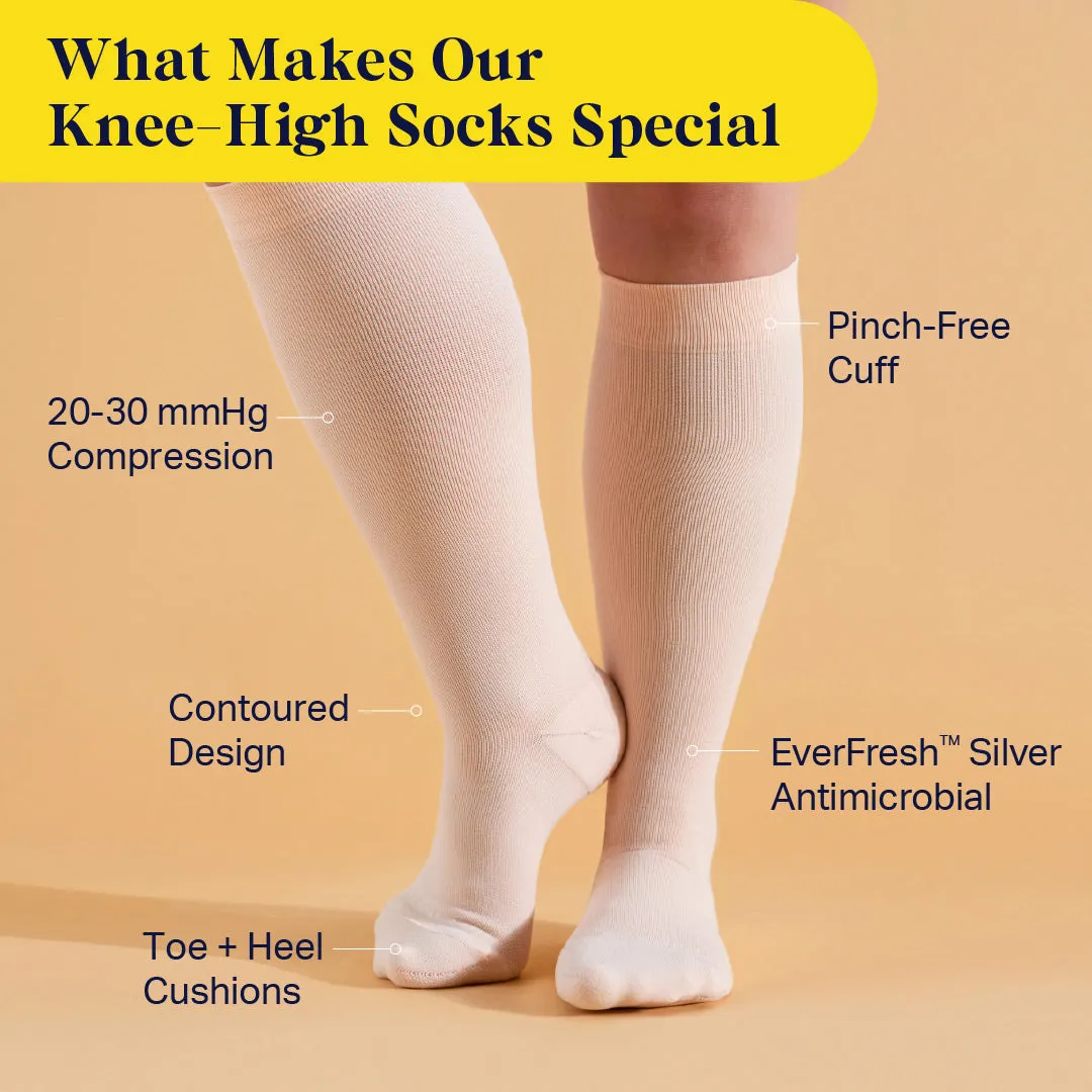 Knee-High Compression Socks - Solid (20-30 mmHg) sold by Zulily product image thumbnail 3