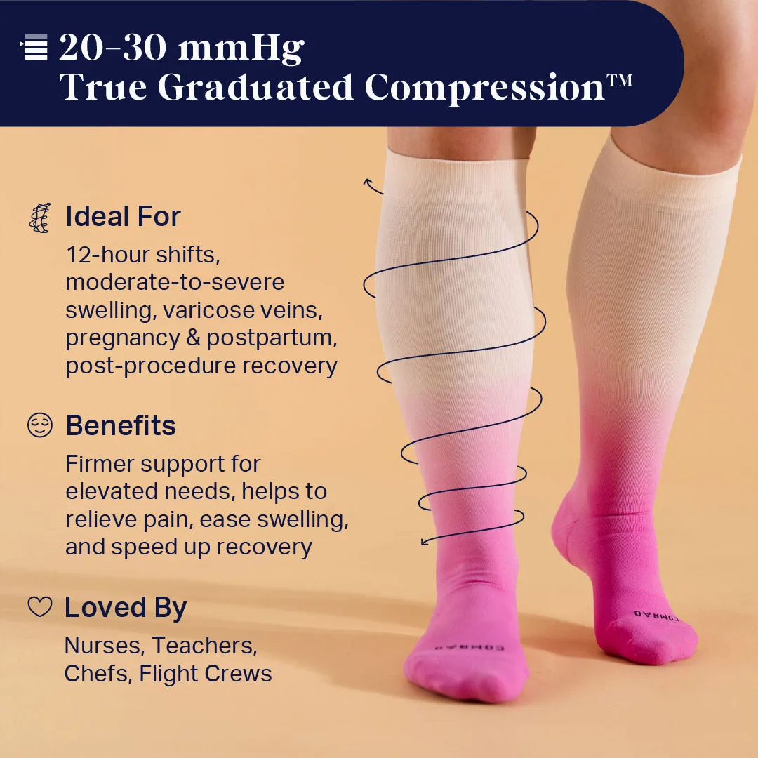Knee-High Compression Socks - Solid (20-30 mmHg) sold by Zulily product image thumbnail 4