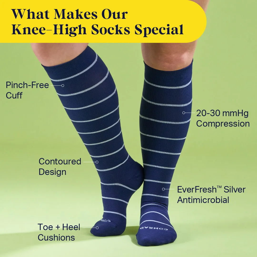 Knee-High Compression Socks – Stripes (20-30 mmHg) sold by Zulily product image thumbnail 3