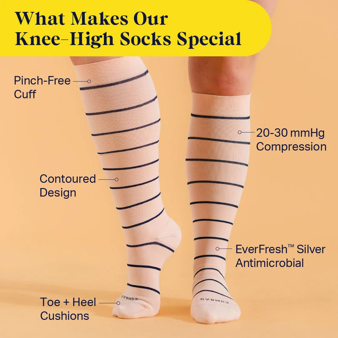 Knee-High Compression Socks - Stripes (20-30 mmHg) sold by Zulily product image thumbnail 3