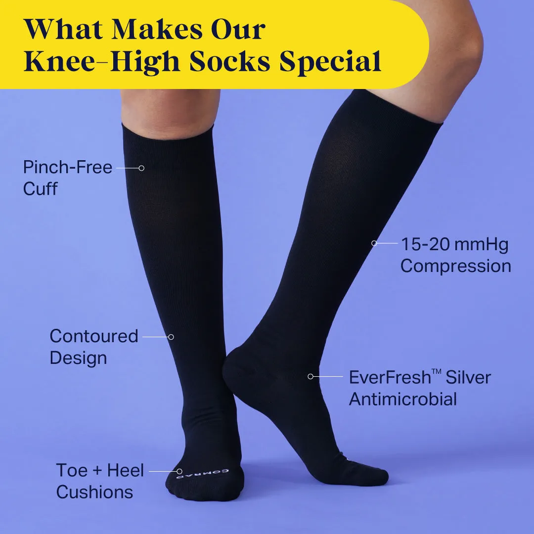 Knee-High Compression Socks - Solid sold by Zulily product image thumbnail 3