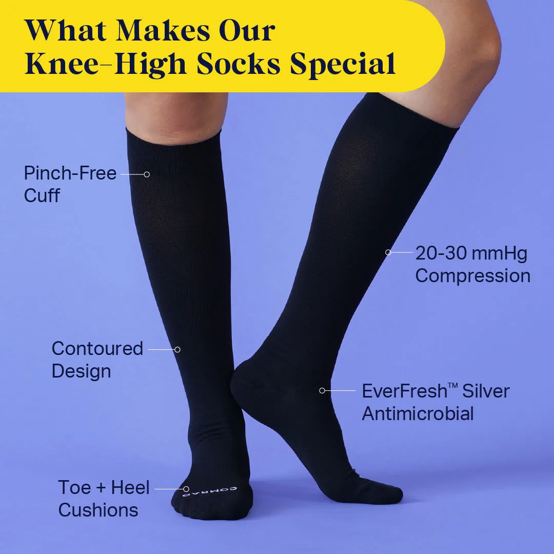 Knee-High Compression Socks - Solid (20-30 mmHg) sold by Zulily product image thumbnail 3