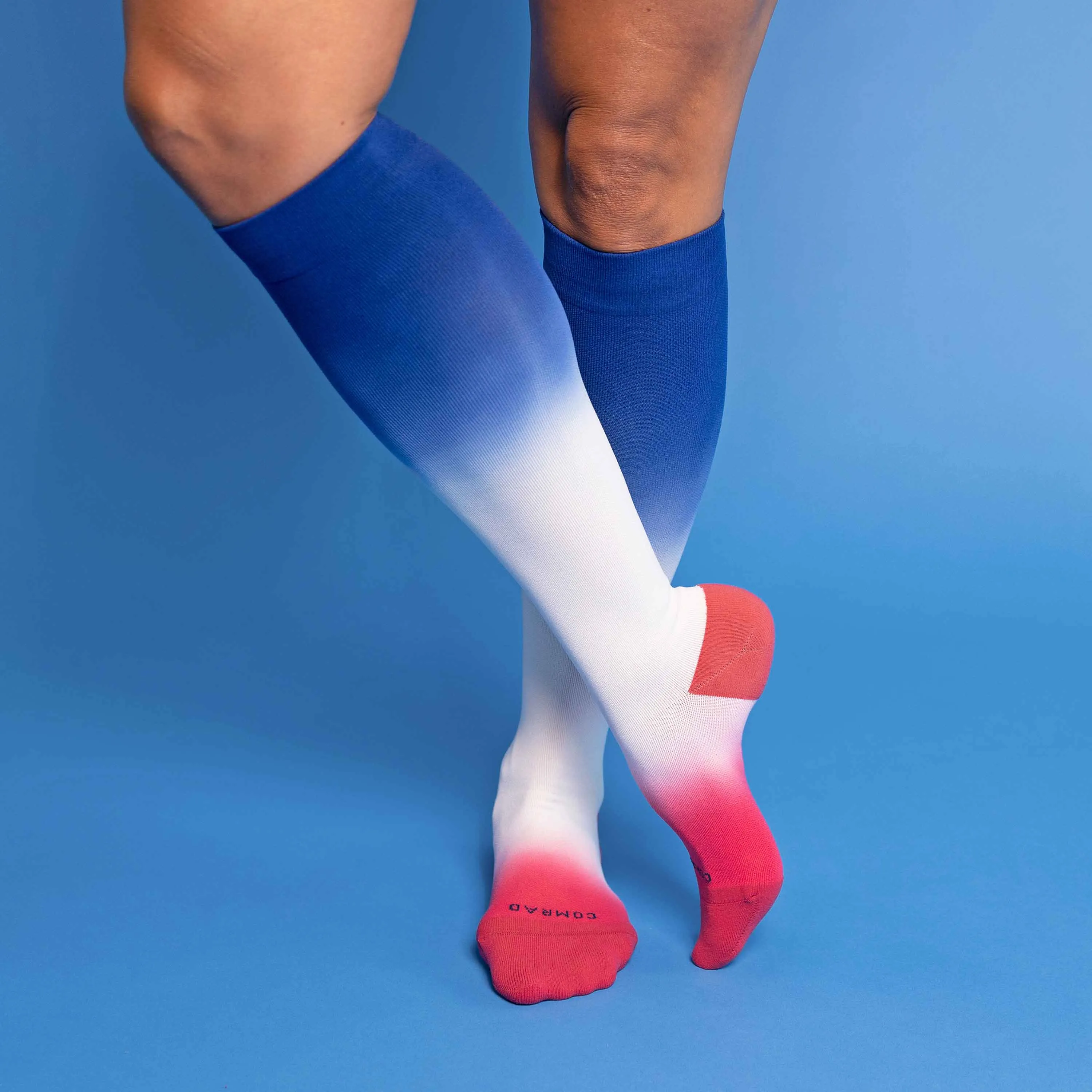 Knee-High Compression Socks – Double-Dip Ombre sold by Zulily product image thumbnail 2
