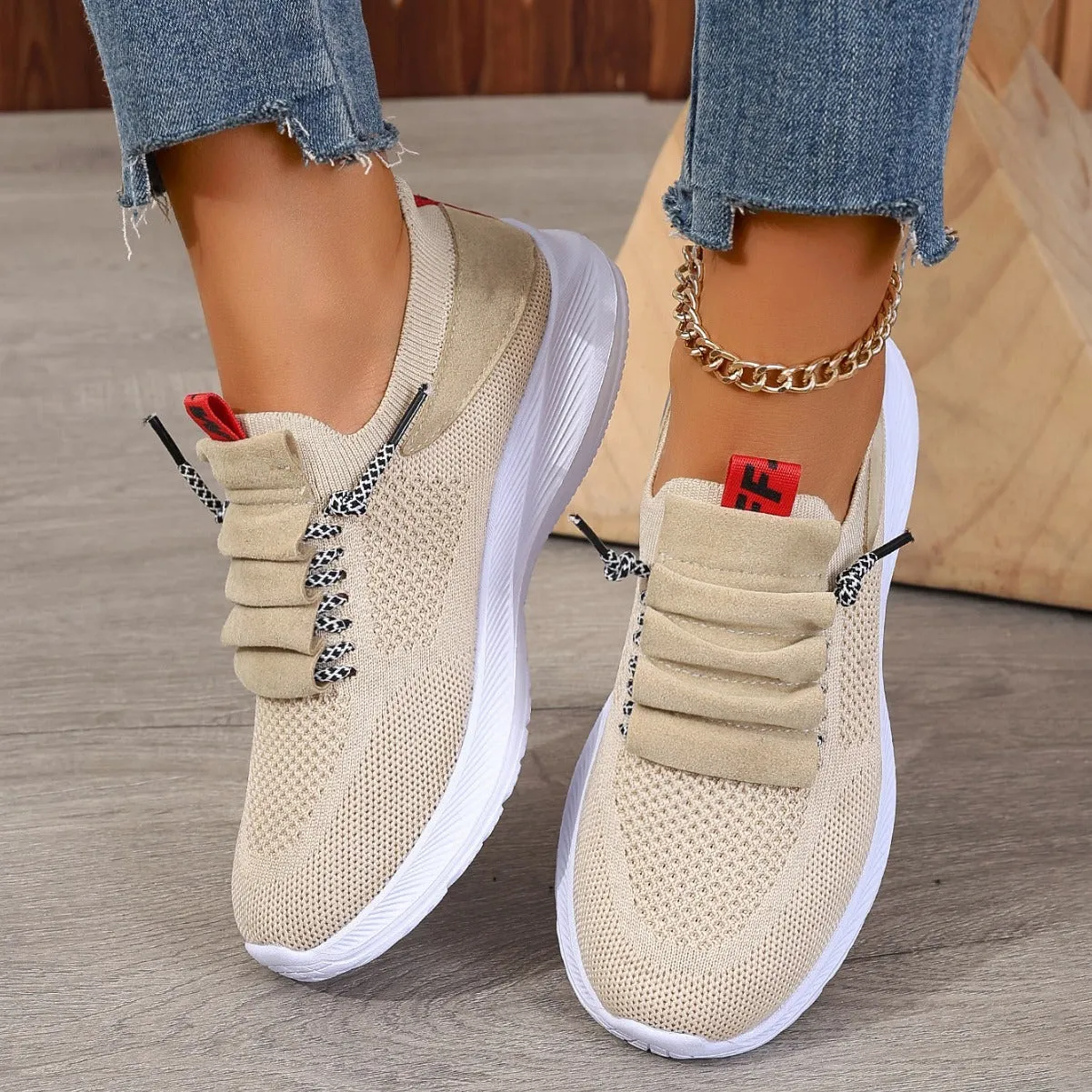 Women’s Non-Slip Round-Toe Casual Sneakers sold by Zulily