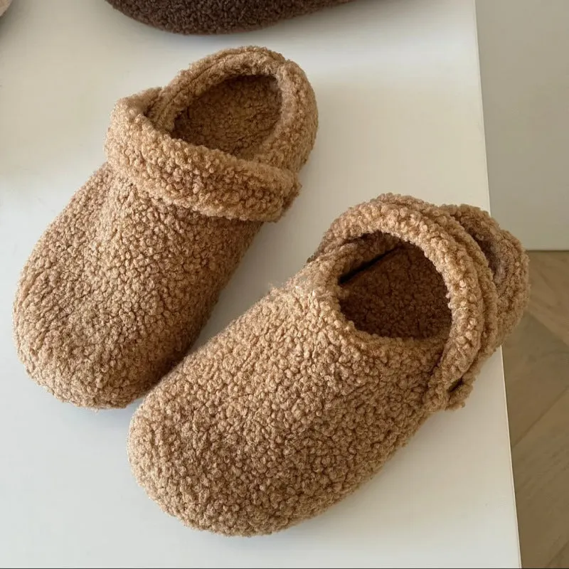 🩴 Women’s Closed-Toe Fleece-Lined Thickened Two-Way Wear Slippers sold by Zulily product image thumbnail 4