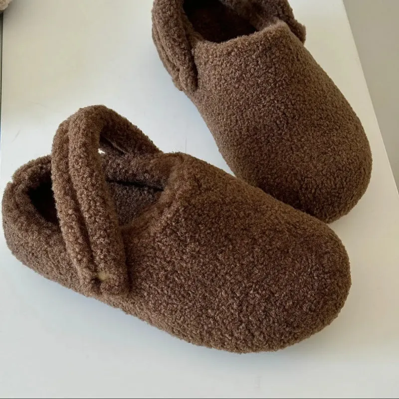 🩴 Women’s Closed-Toe Fleece-Lined Thickened Two-Way Wear Slippers sold by Zulily product image thumbnail 5