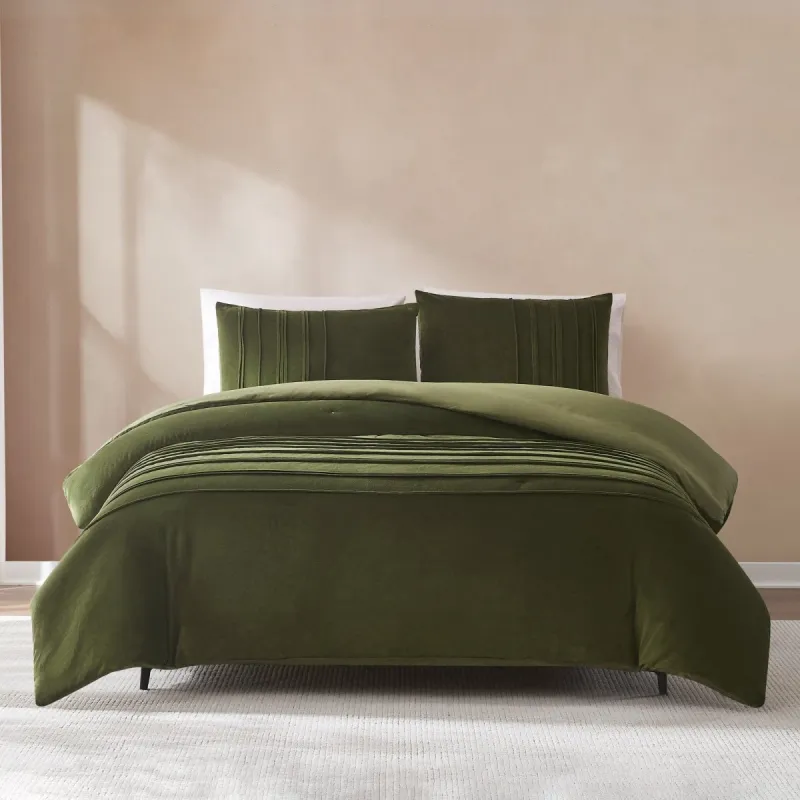 Pleated Groove Comforter Set made by Zulily