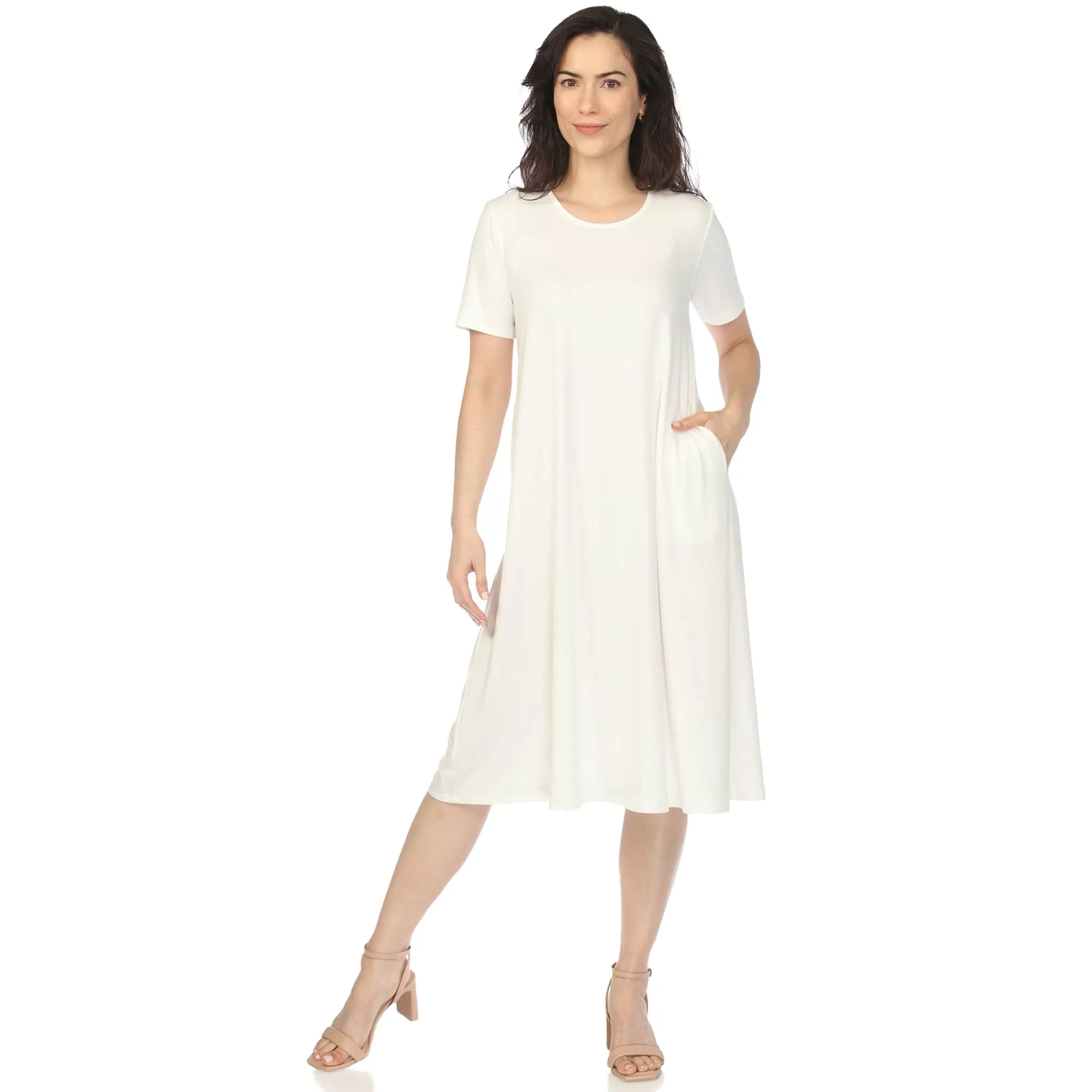 Women's Crew Neck T-Shirt Dress sold by Zulily product image thumbnail 2