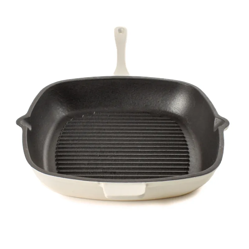 BergHOFF Neo Cast Iron Square Grill Pan 11", Meringue made by Zulily